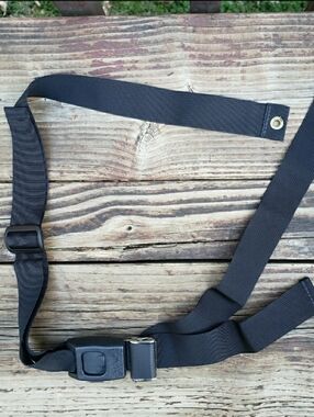 Wheelchair Seat Belt- NO BOLTS INCLUDED - New - Black (REPLACEMENT)
